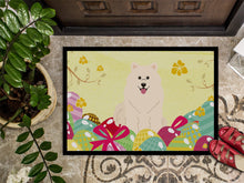 Load image into Gallery viewer, Easter Eggs Samoyed Doormat - 18x27 Decorative Floor Mat – Indoor/Outdoor Rug with Artistic Flair BB6030MAT