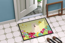 Load image into Gallery viewer, Easter Eggs Samoyed Doormat - 18x27 Decorative Floor Mat – Indoor/Outdoor Rug with Artistic Flair BB6030MAT