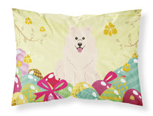 Load image into Gallery viewer, Easter Eggs Samoyed Fabric Standard Pillowcase – Artistic Decorative Front, White Back BB6030PILLOWCASE
