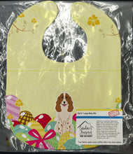 Load image into Gallery viewer, Easter Eggs Russian Spaniel Baby Bib BB6031BIB
