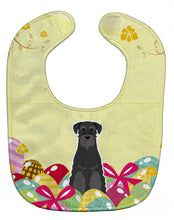 Load image into Gallery viewer, Easter Eggs Standard Schnauzer Black Baby Bib BB6032BIB