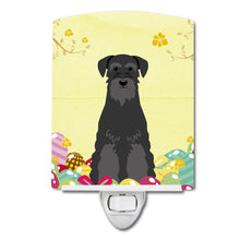 Load image into Gallery viewer, Easter Eggs Standard Schnauzer Black Ceramic Night Light BB6032CNL