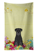 Load image into Gallery viewer, Easter Eggs Standard Schnauzer Black Kitchen Towel – Artistic Dish Towel for Everyday Use BB6032KTWL