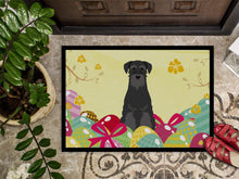 Load image into Gallery viewer, Easter Eggs Standard Schnauzer Black Doormat - 18x27 Decorative Floor Mat – Indoor/Outdoor Rug with Artistic Flair BB6032MAT