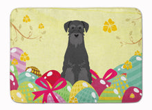 Load image into Gallery viewer, Easter Eggs Standard Schnauzer Black Machine Washable Memory Foam Mat BB6032RUG