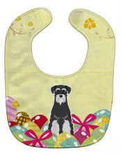 Load image into Gallery viewer, Easter Eggs Standard Schnauzer Salt and Pepper Baby Bib BB6033BIB