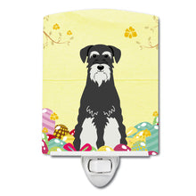 Load image into Gallery viewer, Easter Eggs Standard Schnauzer Salt and Pepper Ceramic Night Light BB6033CNL