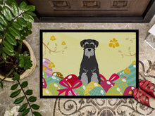 Load image into Gallery viewer, Easter Eggs Standard Schnauzer Black Grey Doormat - 18x27 Decorative Floor Mat – Indoor/Outdoor Rug with Artistic Flair BB6034MAT
