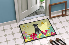Load image into Gallery viewer, Easter Eggs Standard Schnauzer Black Grey Doormat - 18x27 Decorative Floor Mat – Indoor/Outdoor Rug with Artistic Flair BB6034MAT