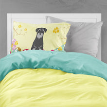 Load image into Gallery viewer, Easter Eggs Standard Schnauzer Black Grey Fabric Standard Pillowcase – Artistic Decorative Front, White Back BB6034PILLOWCASE