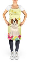 Load image into Gallery viewer, Easter Eggs Saint Bernard Apron – Artist-Designed Kitchen, BBQ &amp; Craft Apron BB6035APRON