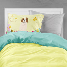 Load image into Gallery viewer, Easter Eggs Saint Bernard Fabric Standard Pillowcase – Artistic Decorative Front, White Back BB6035PILLOWCASE