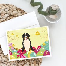 Load image into Gallery viewer, Easter Eggs Bernese Mountain Dog Greeting Cards -  Blank Note Cards – 8-Pack of Artist-Designed Cards with Envelopes