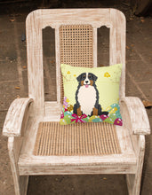 Load image into Gallery viewer, Easter Eggs Bernese Mountain Dog Fabric Decorative Pillow BB6036PW1818