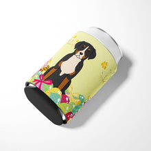 Load image into Gallery viewer, Easter Eggs Greater Swiss Mountain Dog Can or Bottle Hugger BB6037CC