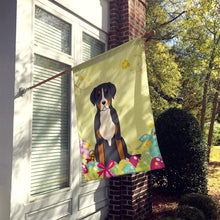 Load image into Gallery viewer, Easter Eggs Greater Swiss Mountain Dog Flag Canvas House Size BB6037CHF