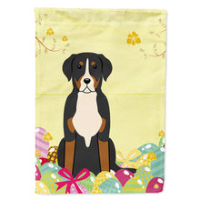 Load image into Gallery viewer, Easter Eggs Greater Swiss Mountain Dog Flag Canvas House Size BB6037CHF