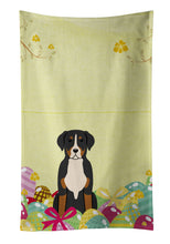 Load image into Gallery viewer, Easter Eggs Greater Swiss Mountain Dog Kitchen Towel – Artistic Dish Towel for Everyday Use BB6037KTWL