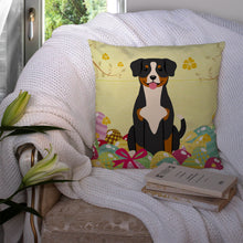 Load image into Gallery viewer, Easter Eggs Entlebucher Throw Pillow - 14x14 Decorative Pillow – Art for Your Home &amp; Patio BB6038PW1414