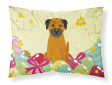 Load image into Gallery viewer, Easter Eggs Border Terrier Fabric Standard Pillowcase – Artistic Decorative Front, White Back BB6039PILLOWCASE
