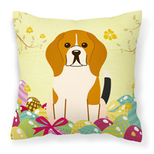Load image into Gallery viewer, Easter Eggs Beagle Tricolor Fabric Decorative Pillow BB6040PW1818