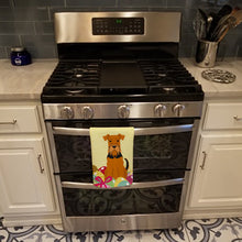 Load image into Gallery viewer, Easter Eggs Airedale Kitchen Towel – Artistic Dish Towel for Everyday Use BB6041KTWL