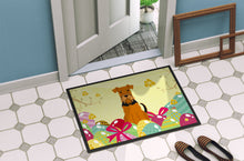 Load image into Gallery viewer, Easter Eggs Airedale Doormat - 18x27 Decorative Floor Mat – Indoor/Outdoor Rug with Artistic Flair BB6041MAT