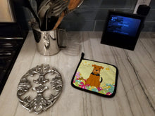 Load image into Gallery viewer, Easter Eggs Airedale Pot Holders - Set of 2 - Heat-Resistant Kitchen Essentials BB6041PTHD