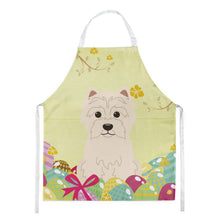 Load image into Gallery viewer, Easter Eggs Westie Apron – Artist-Designed Kitchen, BBQ &amp; Craft Apron BB6042APRON