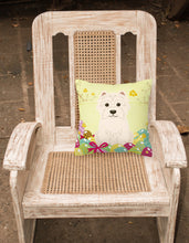 Load image into Gallery viewer, Easter Eggs Westie Fabric Decorative Pillow BB6042PW1818