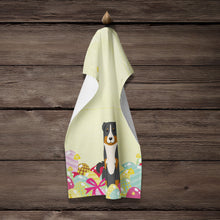Load image into Gallery viewer, Easter Eggs Appenzeller Sennenhund Kitchen Towel – Artistic Dish Towel for Everyday Use BB6043KTWL