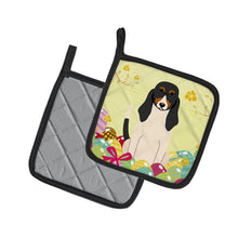 Load image into Gallery viewer, Easter Eggs Swiss Hound Pot Holders - Set of 2 - Heat-Resistant Kitchen Essentials BB6044PTHD