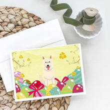Load image into Gallery viewer, Easter Eggs White German Shepherd Greeting Cards -  Blank Note Cards – 8-Pack of Artist-Designed Cards with Envelopes