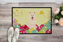 Load image into Gallery viewer, Easter Eggs White German Shepherd Doormat - 24x36 Decorative Floor Mat – Indoor/Outdoor Rug with Artistic Flair BB6045JMAT