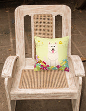 Load image into Gallery viewer, Easter Eggs White German Shepherd Fabric Decorative Pillow BB6045PW1818