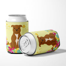 Load image into Gallery viewer, Easter Eggs Staffordshire Bull Terrier Brown Can or Bottle Hugger BB6047CC