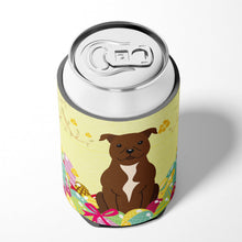 Load image into Gallery viewer, Easter Eggs Staffordshire Bull Terrier Chocolate Can or Bottle Hugger BB6048CC