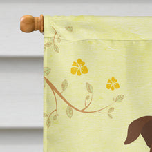 Load image into Gallery viewer, Easter Eggs Staffordshire Bull Terrier Chocolate Flag Canvas House Size BB6048CHF
