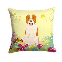 Load image into Gallery viewer, Easter Eggs Central Asian Shepherd Dog Throw Pillow - 14x14 Decorative Pillow – Art for Your Home &amp; Patio BB6049PW1414