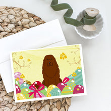 Load image into Gallery viewer, Easter Eggs Caucasian Shepherd Dog Greeting Cards -  Blank Note Cards – 8-Pack of Artist-Designed Cards with Envelopes