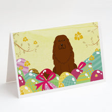 Load image into Gallery viewer, Easter Eggs Caucasian Shepherd Dog Greeting Cards -  Blank Note Cards – 8-Pack of Artist-Designed Cards with Envelopes