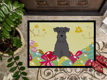Load image into Gallery viewer, Easter Eggs Miniature Schanuzer Black Doormat - 24x36 Decorative Floor Mat – Indoor/Outdoor Rug with Artistic Flair BB6051JMAT