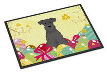 Load image into Gallery viewer, Easter Eggs Miniature Schanuzer Black Doormat - 18x27 Decorative Floor Mat – Indoor/Outdoor Rug with Artistic Flair BB6051MAT