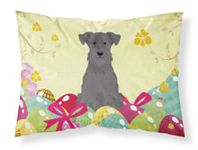 Load image into Gallery viewer, Easter Eggs Miniature Schanuzer Black Fabric Standard Pillowcase – Artistic Decorative Front, White Back BB6051PILLOWCASE