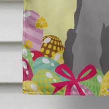 Load image into Gallery viewer, Easter Eggs Miniature Schanuzer Black Silver Flag Canvas House Size BB6052CHF