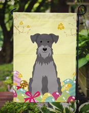 Load image into Gallery viewer, Easter Eggs Miniature Schanuzer Black Silver Garden Flag - Outdoor Decorative Yard Flag BB6052GF
