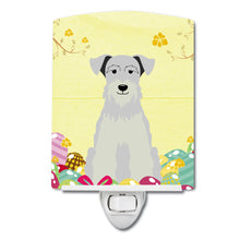 Load image into Gallery viewer, Easter Eggs Miniature Schanuzer White Ceramic Night Light BB6053CNL