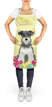 Load image into Gallery viewer, Easter Eggs Miniature Schanuzer Salt and Pepper Apron – Artist-Designed Kitchen, BBQ &amp; Craft Apron BB6054APRON