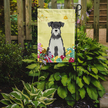 Load image into Gallery viewer, Easter Eggs Miniature Schanuzer Salt and Pepper Garden Flag - Outdoor Decorative Yard Flag BB6054GF