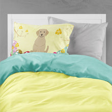 Load image into Gallery viewer, Easter Eggs Yellow Labrador Fabric Standard Pillowcase – Artistic Decorative Front, White Back BB6055PILLOWCASE